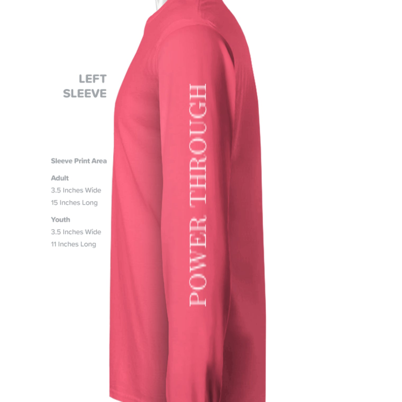 Hot Coral - SLEEVE_LEFT